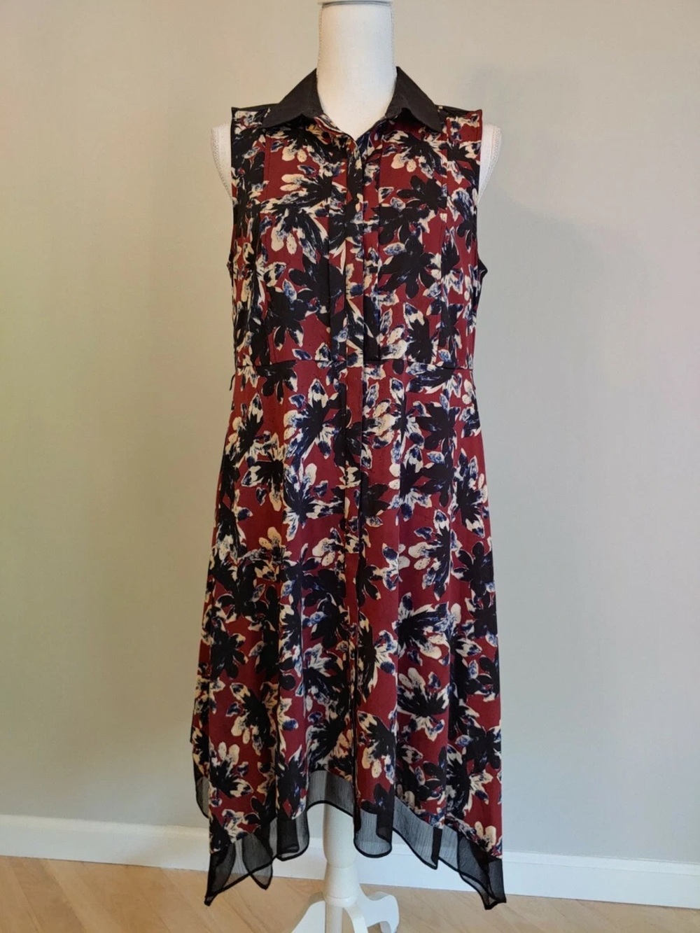 Women’s Simply Vera Floral Sleeveless Cottage Core Dress Size XL